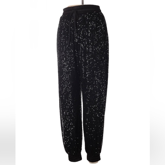 Mittoshop: Lined Sequin Joggers - Picture 1 of 2